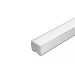 Perfil De Sobrepor C/ Mola 35Mmx 25Mm Bc Difusor Branco 3Mt - Luminatti