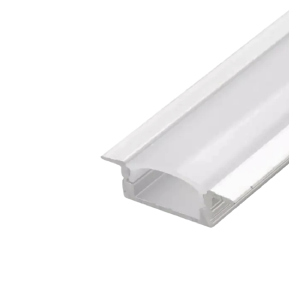 Perfil Embutir Nano 24,2X7,51Mm 3Mt Branco Difusor Branco C/Mola - Luminatti