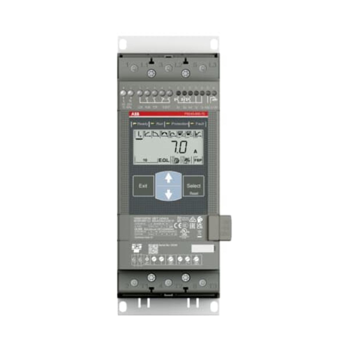Chave Partida Softstarter Trifásico 45A 100-250V 30Kw Ip00 1SFA897105R7000 - ABB