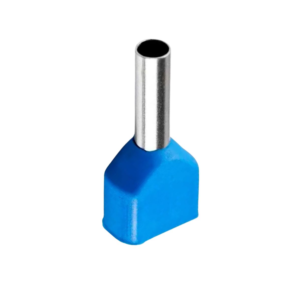 Terminal Tubular (ilhos) Duplo 2,50mm (14awg) Pre-isolado Az