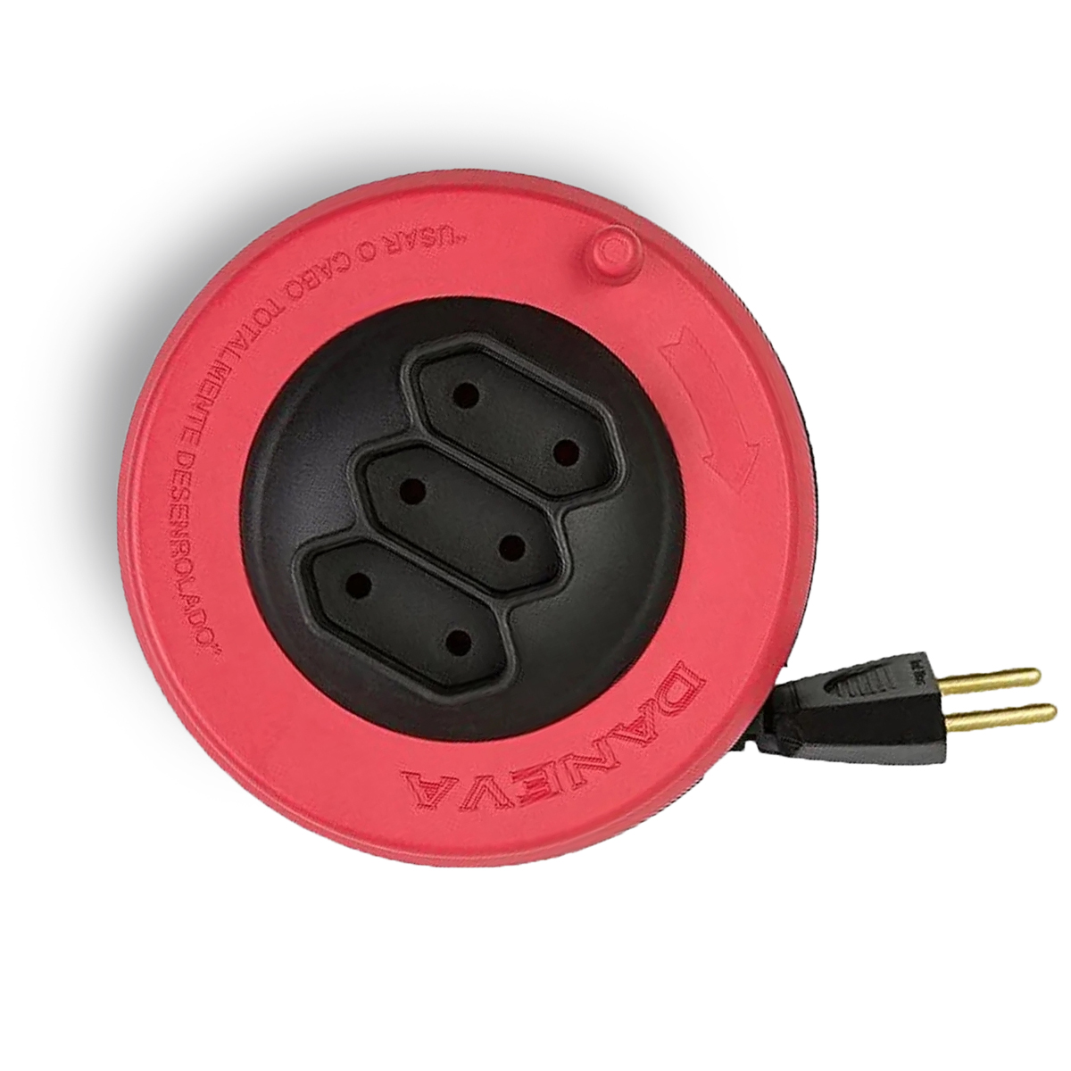 Extensão Pop Spin Pl 2X 0,75mm 3 Metros Preto - Daneva