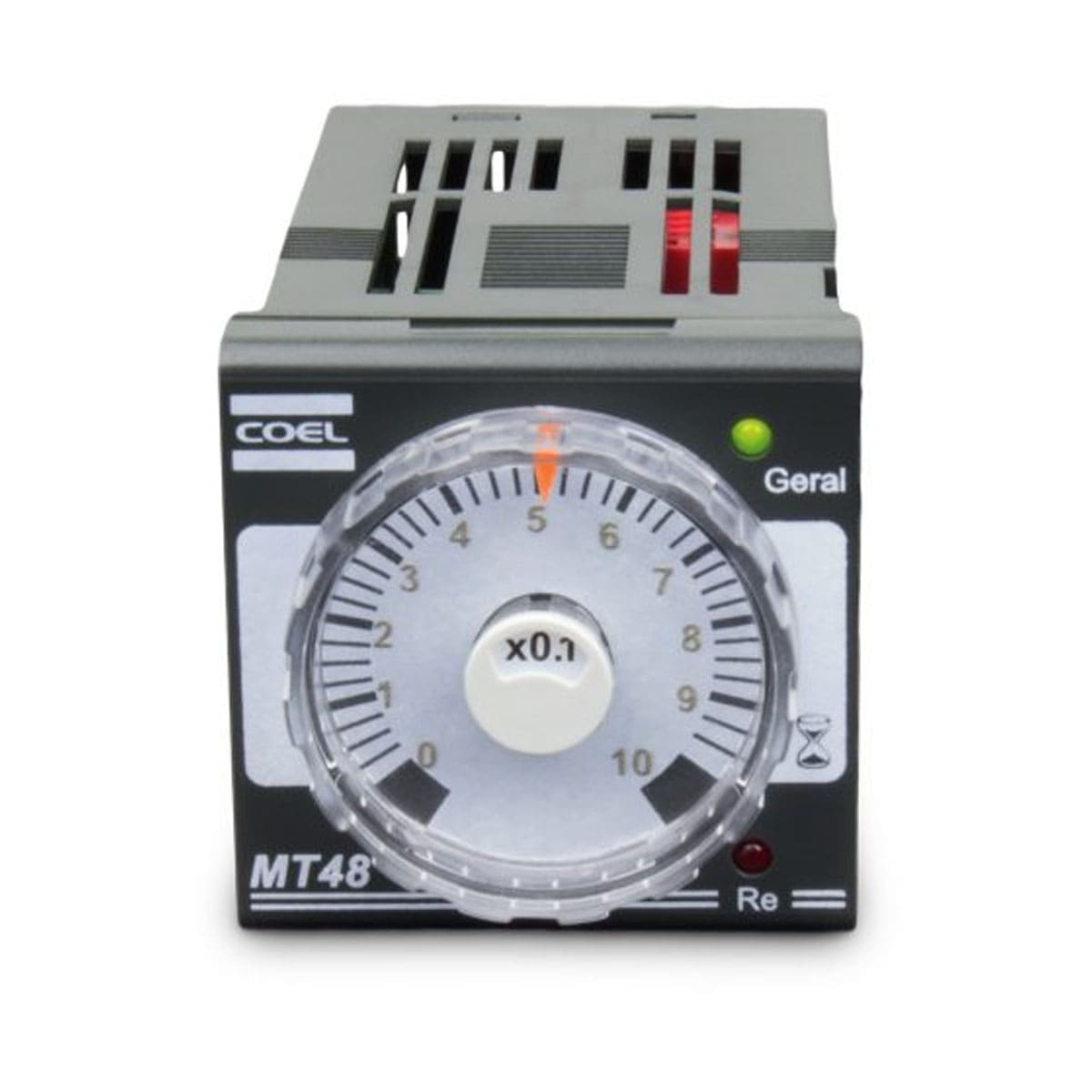 Rele Temporizador Analógico Multifunção 1Seg-10H 2 Spdt (2Naf) 24Vca/Cc MT48LMRRAA-P Coel