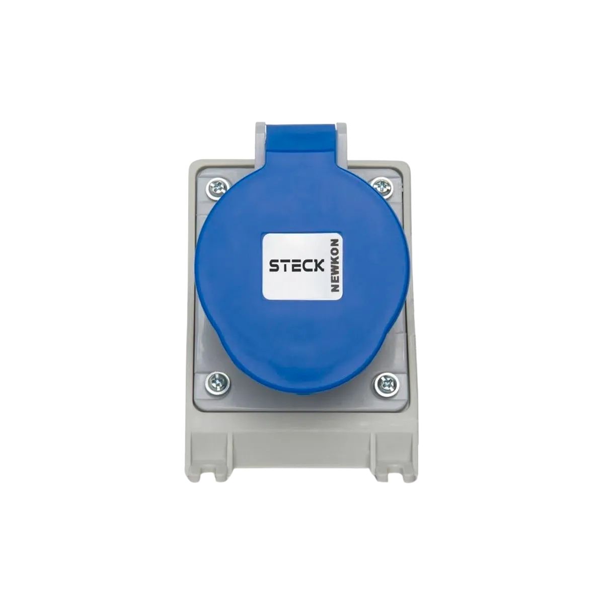Plug Fixação Azul Sobrepor 32A 200/250V 2P+T 6H - Steck