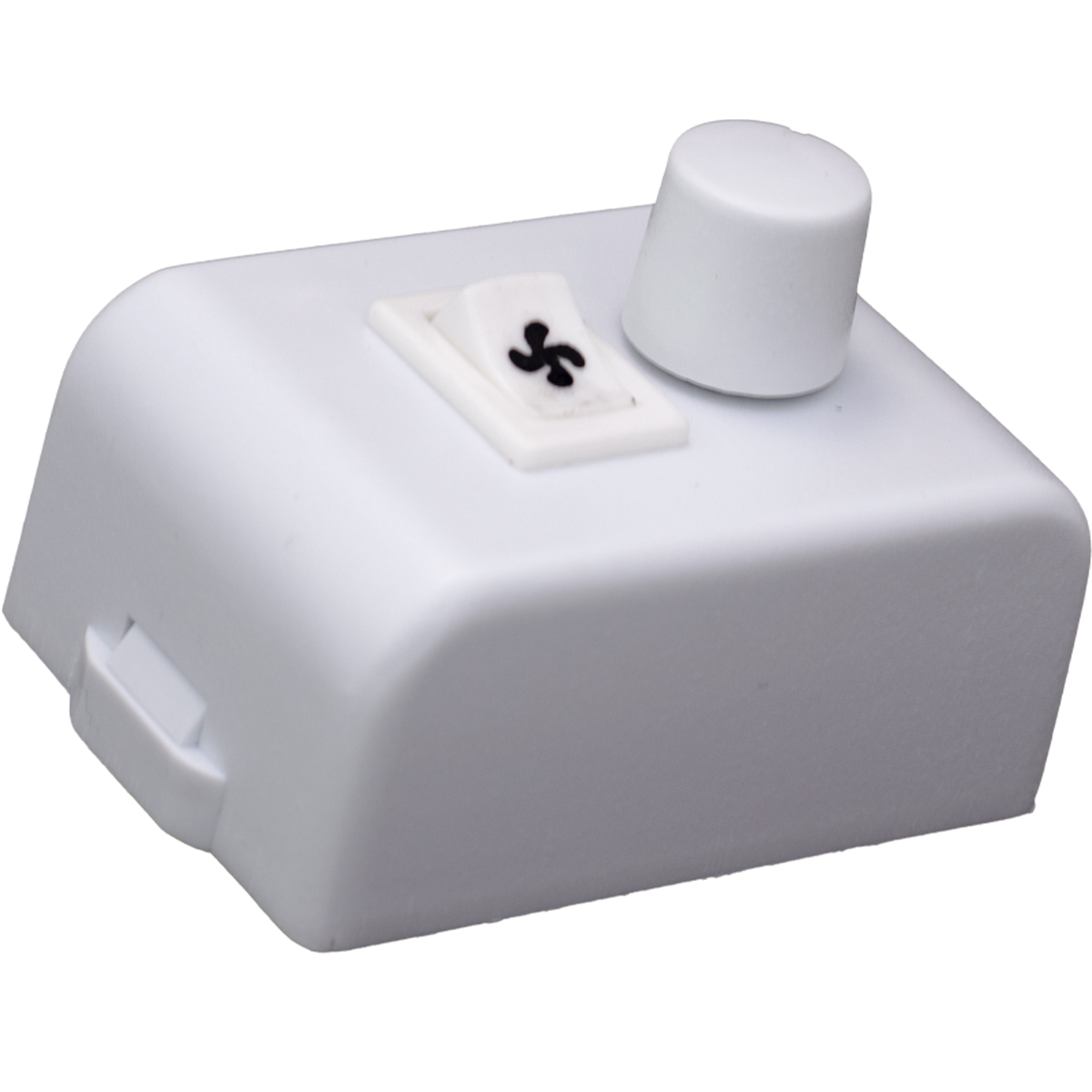 Conjunto 1 Variador Ventilador + 1 Interruptor 10A 127V 4X2 Lunare Branco - Pw