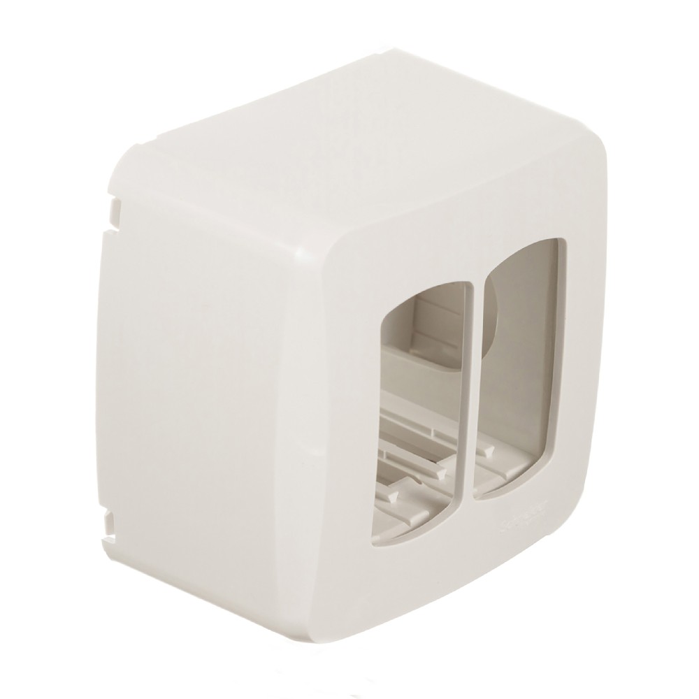 Caixa Sobrepor 2 Postos Miluz Branco - Schneider Electric