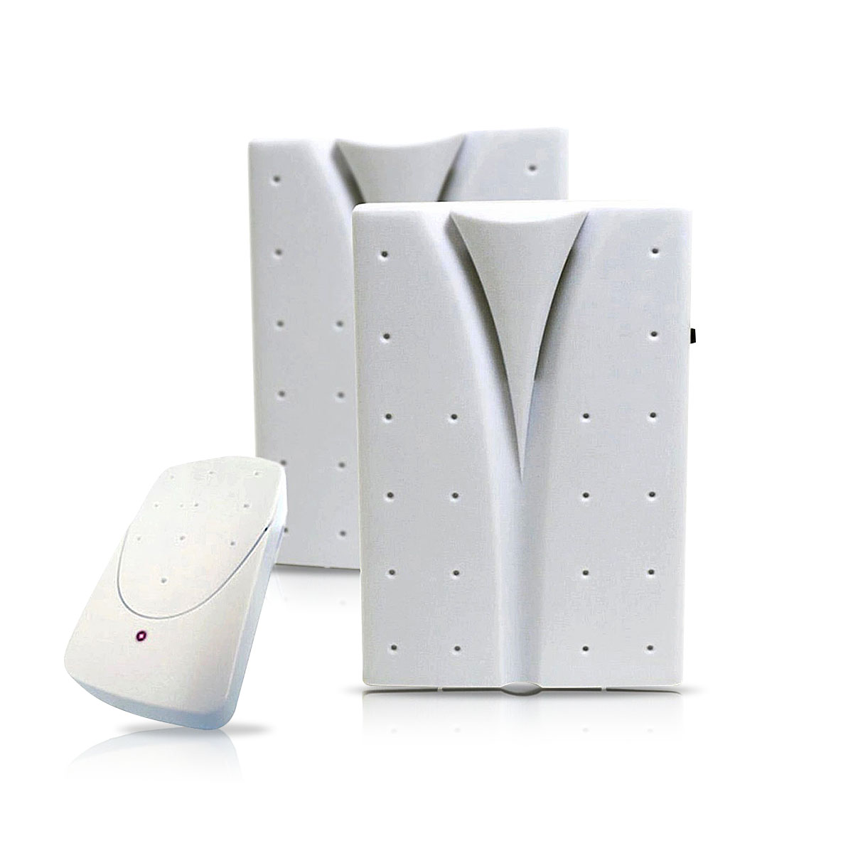 Campainha Sem Fio Com Acionador Branco Dupla Com 2 Sons - Dni