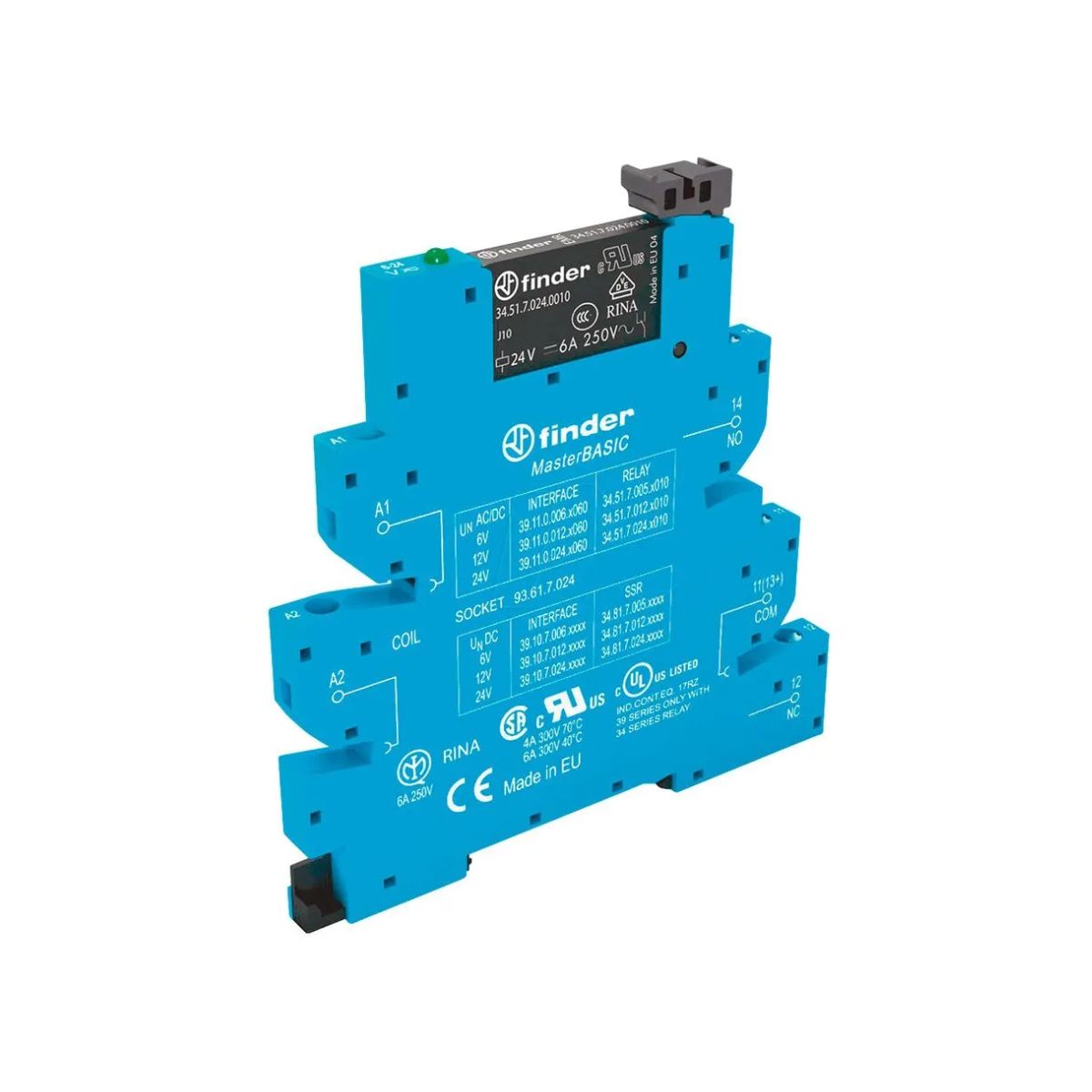 Rele Interface Acoplado 6a 24vca/cc 1rev (spdt)
