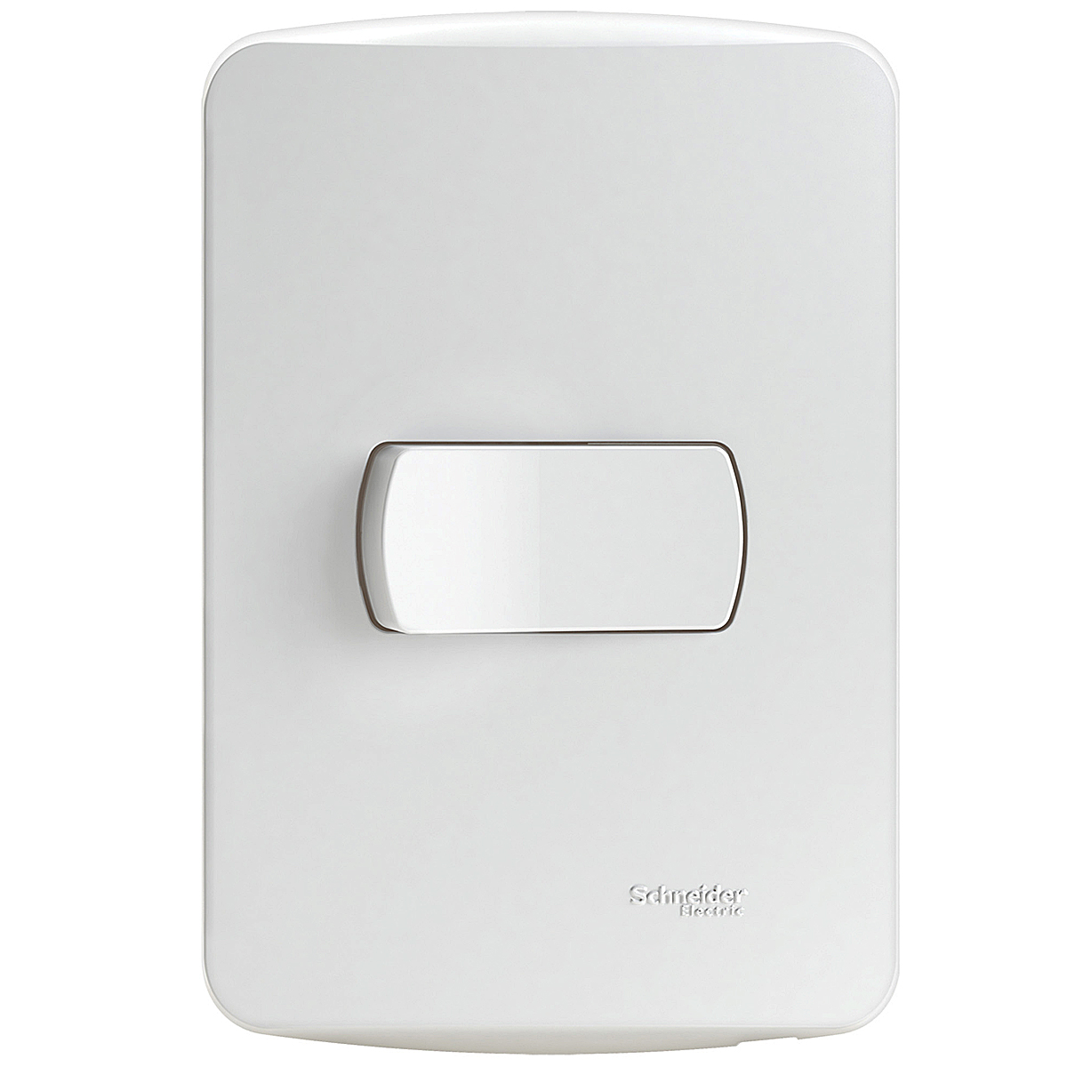 Conjunto 1 Interruptor Simples Horizontal 10A 4X2 Miluz Branco - Schneider Electric