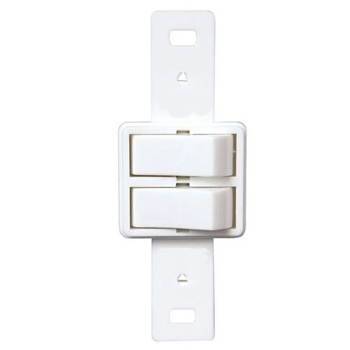Conjunto 1 Interruptor Simples + 1 Interruptor Paralelo 10A Finesse Branco - Blux