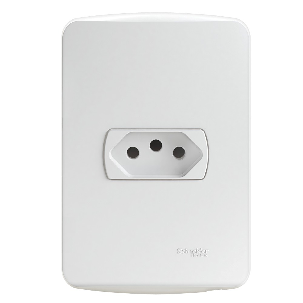 Conjunto 1 Tomada Horizontal 20A 4X2 Miluz Branco - Schneider Electric