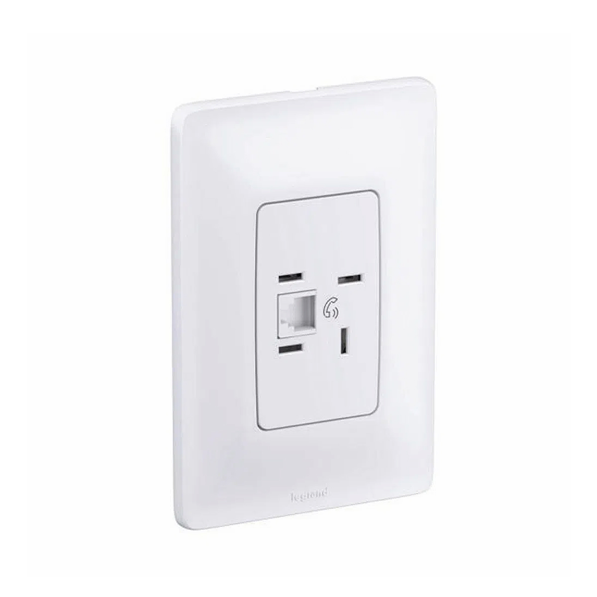 Conjunto Tomada Telebras RJ11 2 Fios 4X2 Zeffia Branco - Pial