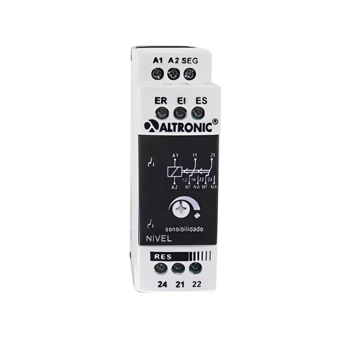 Relé Controle Monitoramento Nível 1Rev (Spdt) 5A 220V C/Caixa Mm E Sinalização - Altronic