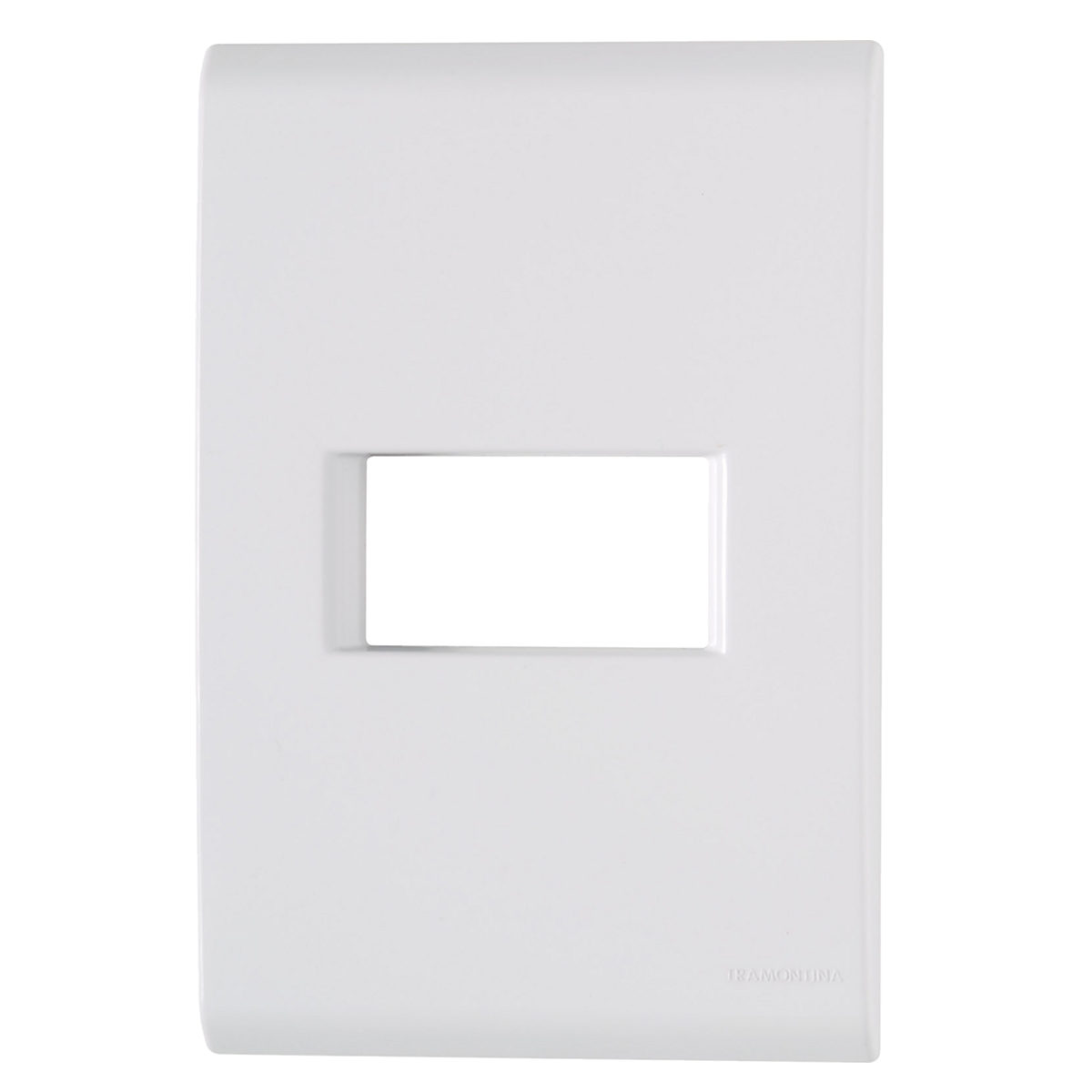 Placa Acabamento Horizontal 4X2 Liz Branco - Tramontina