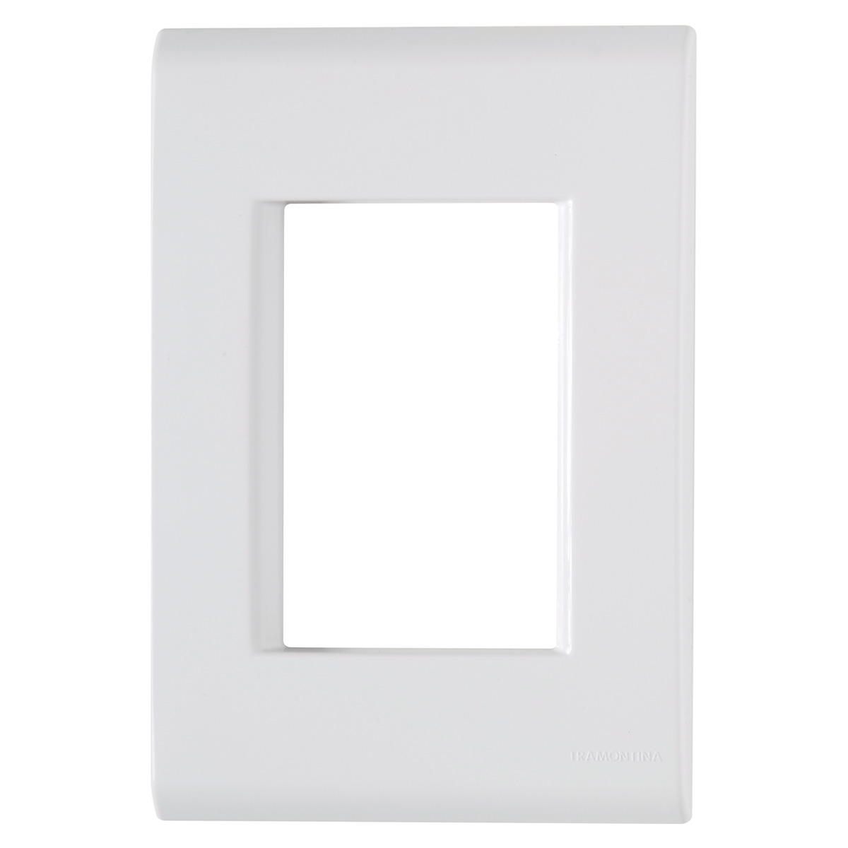 Placa Acabamento 3 Postos Horizontal 4X2 Com Suporte Liz Branco - Tramontina