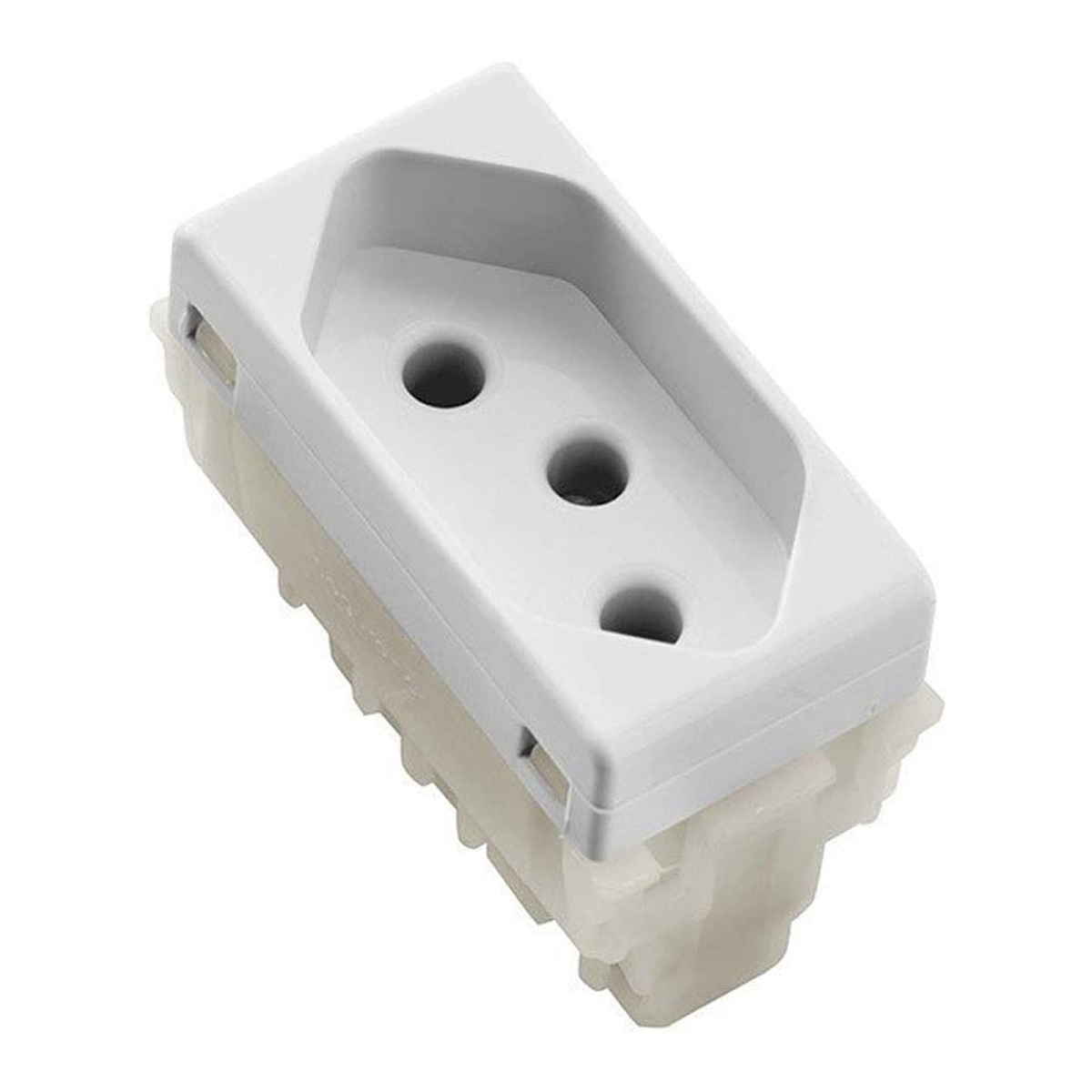 Módulo Tomada 10A Liz Lux2 Giz Tablet Lizflex Plastibox Branco - Tramontina