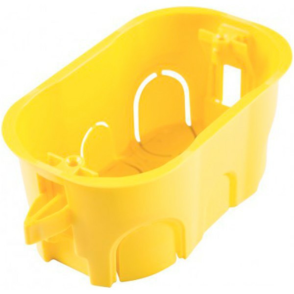Caixa Derivação 4X2 Drywall Pvc Amarelo - Tramontina