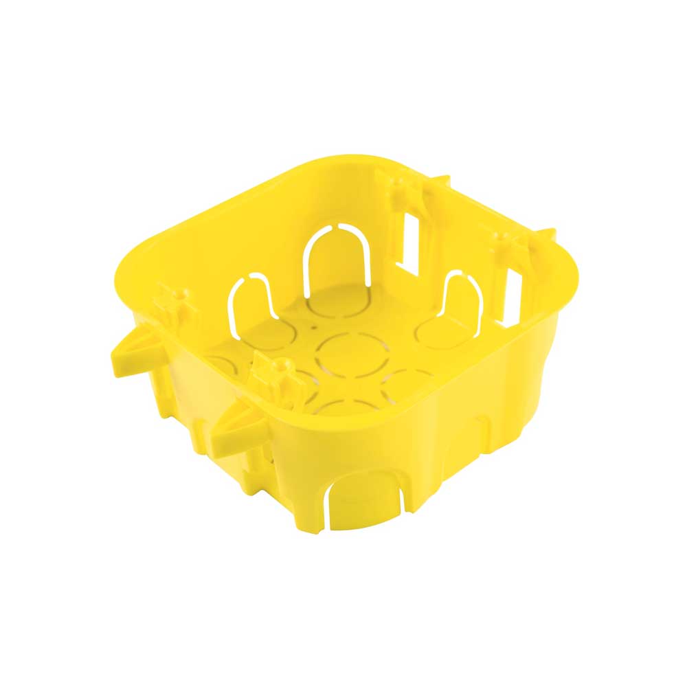 Caixa Derivação 4X4 Drywall Pvc Amarelo - Tramontina