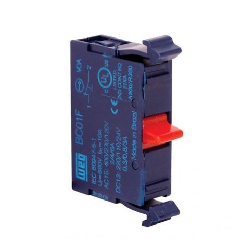 Bloco Contato Auxiliar Para Botão 1Nf BC01F-CSW - WEG