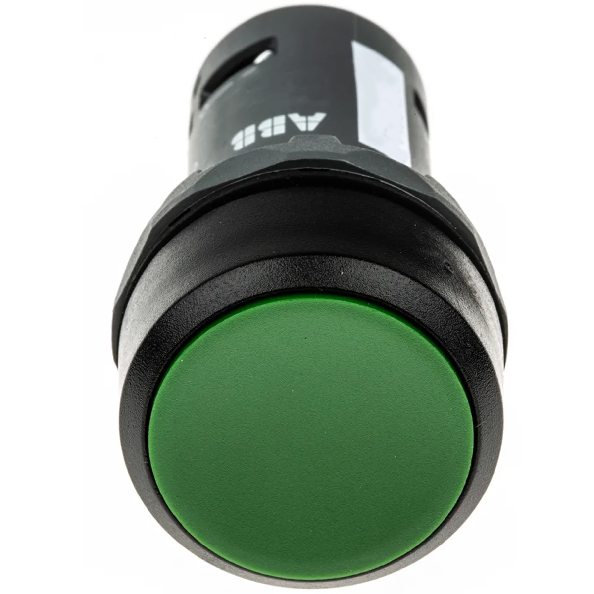 Botão Liso Impulso 1Na Não Iluminado Verde Aro Preto CP110G10 - ABB