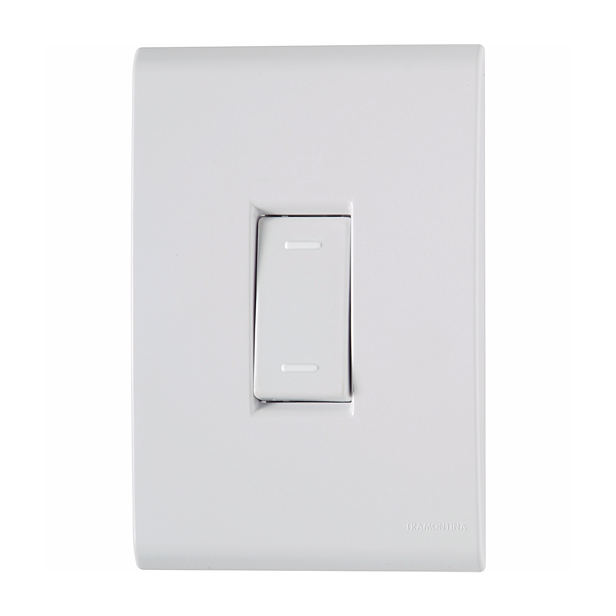 Conjunto 1 Interruptor Paralelo Vertical 10A 4X2 Liz Branco - Tramontina