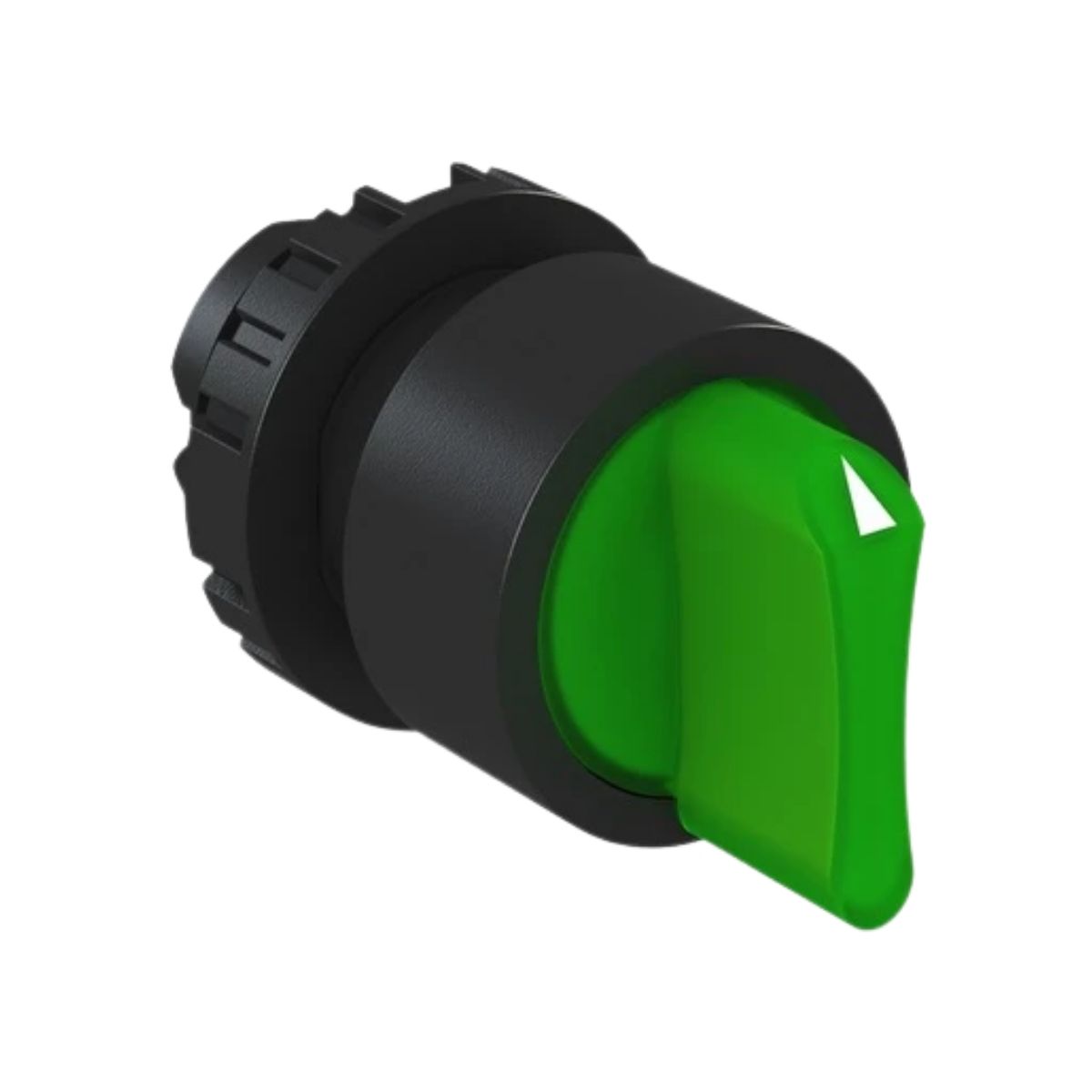 Frontal Comutador Knob Curto Iluminado 2 Posição Fixa 90G 22Mm Plástico Verde - Weg