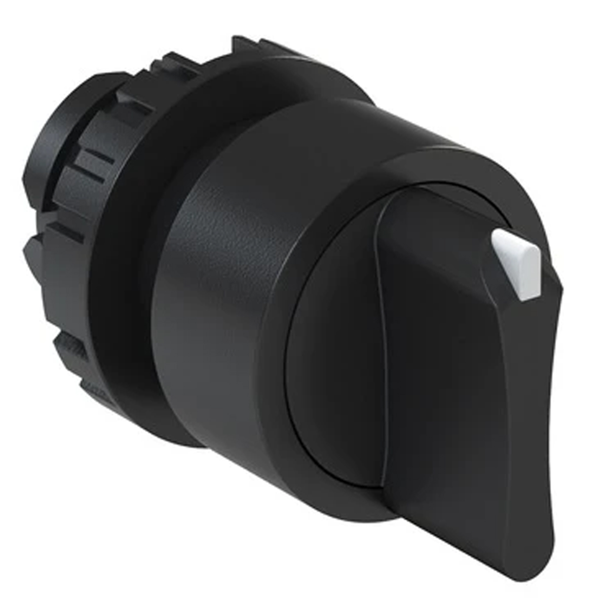 Comutador 45 Graus 3 Pos Fixa 2Na Furação 22Mm Preto Knob Curto Liga/Desliga IP66 Weg