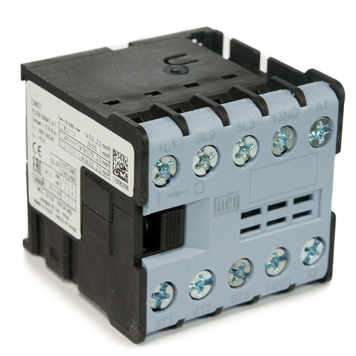 Contator Mini Potência Tripolar 7A 24V 1Na 60Hz CW07-10-30V05 - WEG