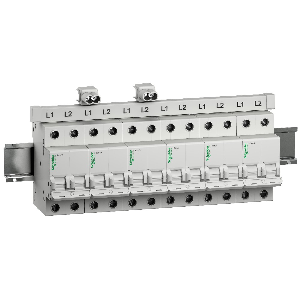 Barramento Fase 1P 12 Polos 80A EZ9X33112 - Schneider Electric