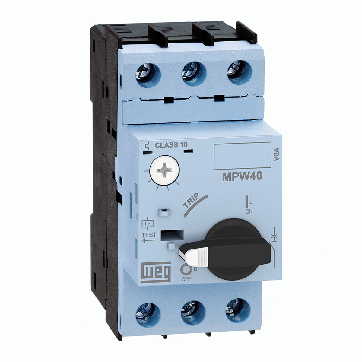 Disjuntor Motor Tripolar 1-1,6A 100Ka 380/440V MPW40-3-D016 - WEG