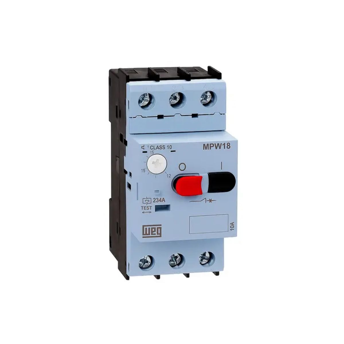 Disjuntor Motor Tripolar 1A 0,63-1A 0,33Cv 380/415V 100Ka 380/440V 50/60Hz - Weg