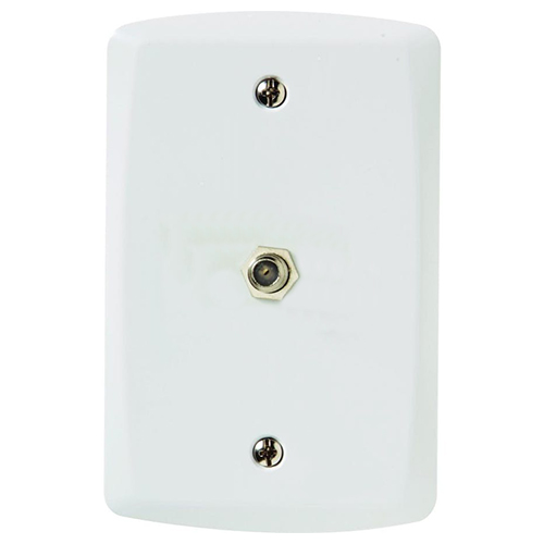 Placa Acabamento Retangular Antena TV 75 Homes 4X2 Finesse Branco - Blux