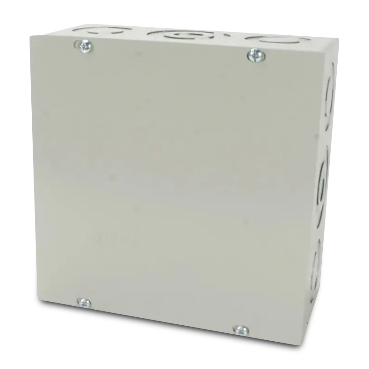 Caixa De Passagem Chapa De Aço Sobrepor Com Tampa Aparafusada 15x15x10Cm