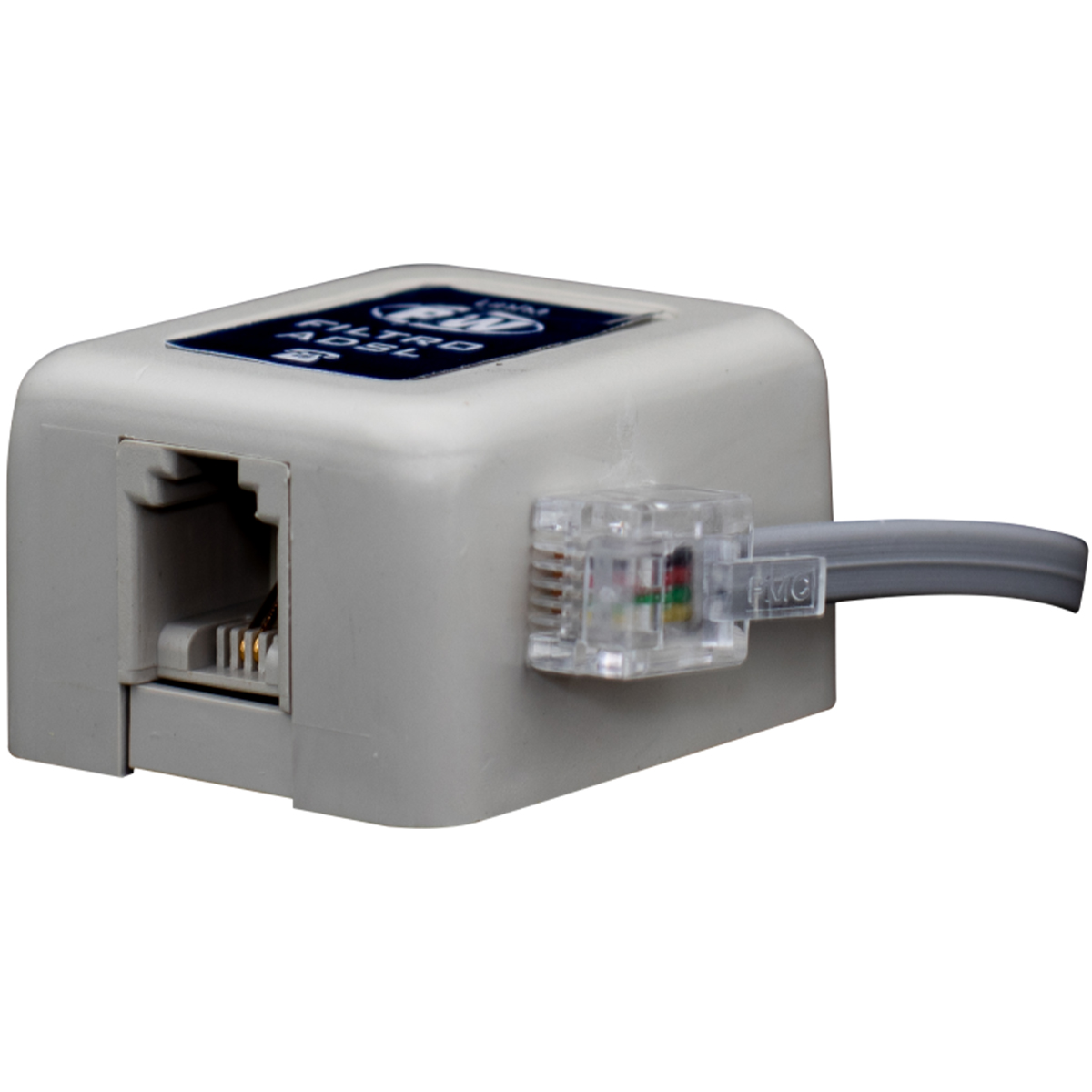 Filtro Para Linha Telefônica Adsl Simples 1 Entrada Telefone - Pw