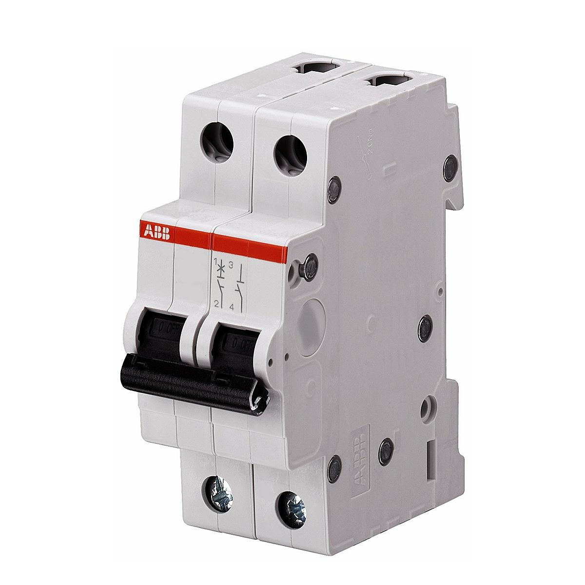 Disjuntor Mini Din Bipolar 50A Curva C 5Ka 230V SH202T-C50 - ABB