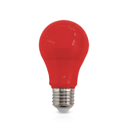 Lâmpada Led Bulbo A60 10W Bivolt E27 Vermelha - Luminatti