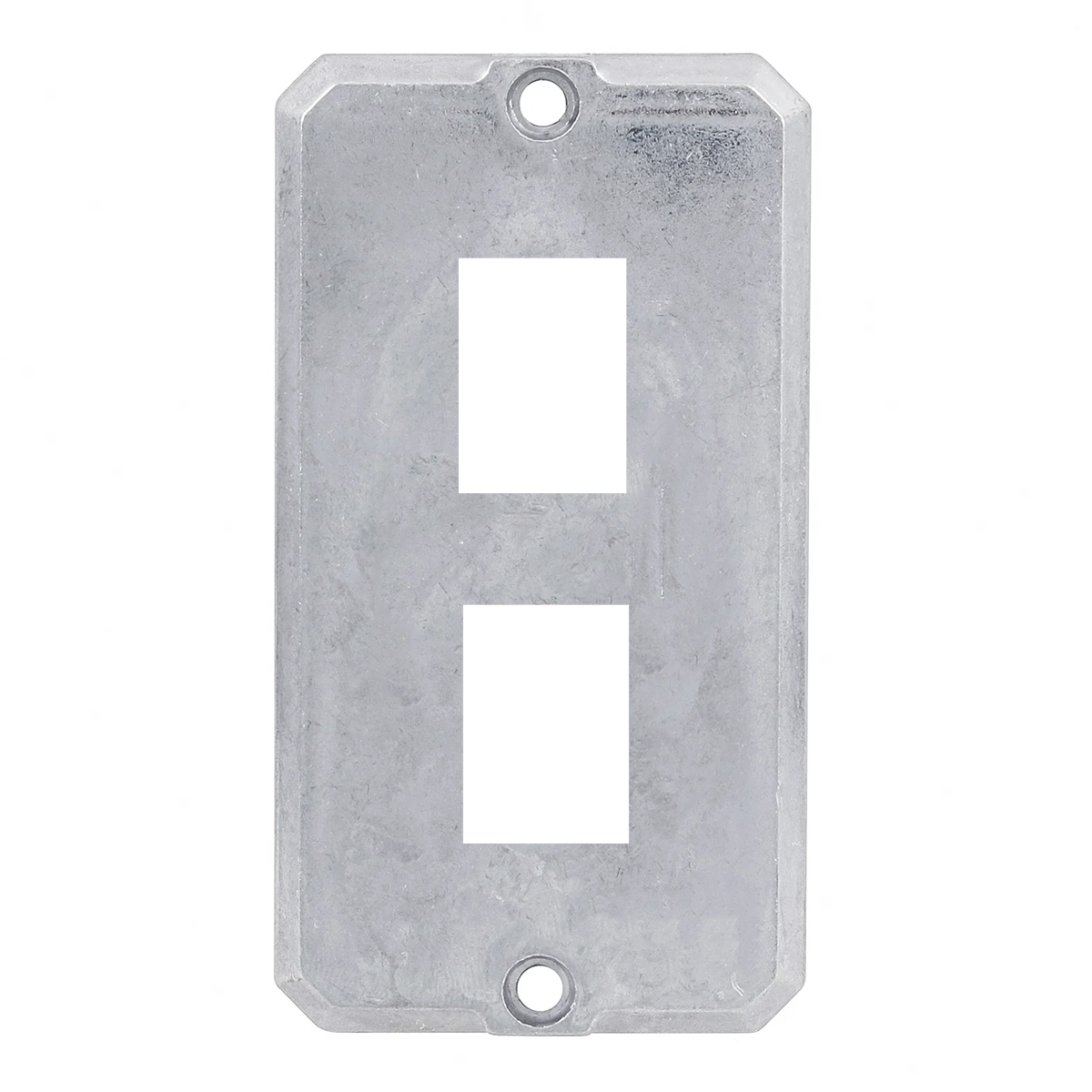 Tampa Alumínio Para Condulete 1/2 - 3/4 Polegada 2 Postos Rj Sem Pintura Sem Vedação NR32 - Wetzel