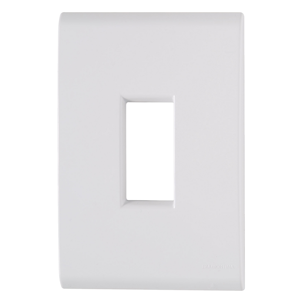 Placa Acabamento Vertical 4X2 Liz Branco - Tramontina