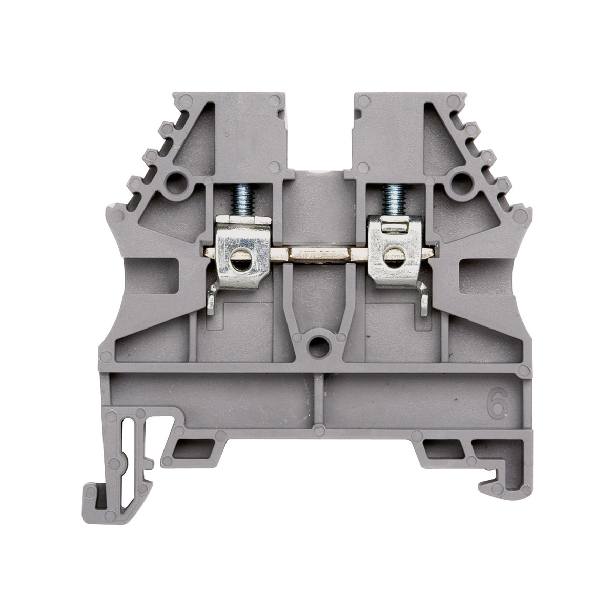 Conector Borne Passagem 2 Conexões 2,50mm 750V Cinza BTWP 2,5 - WEG