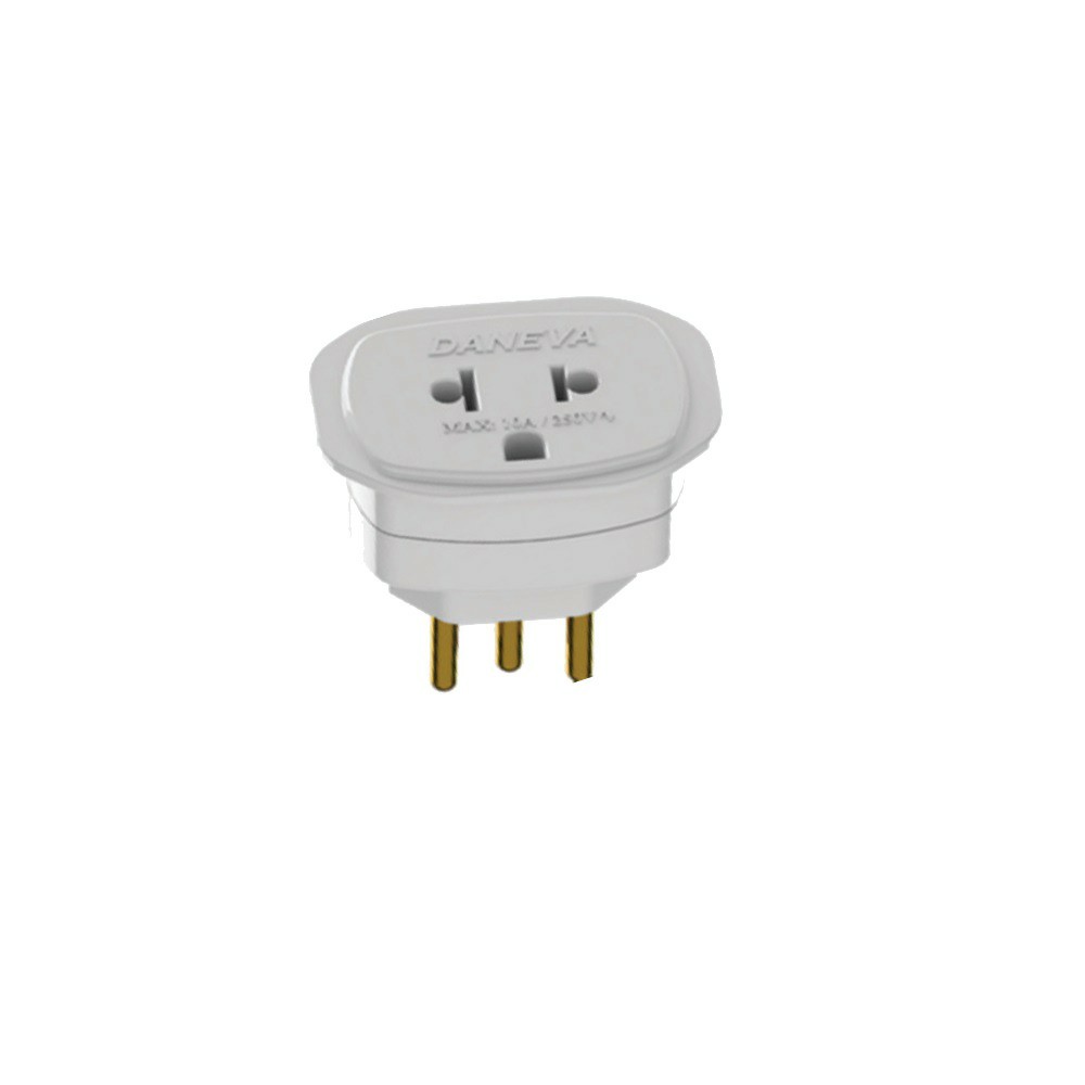 Adaptador Universal Antigo Para Novo 250V 10A  Branco - Daneva