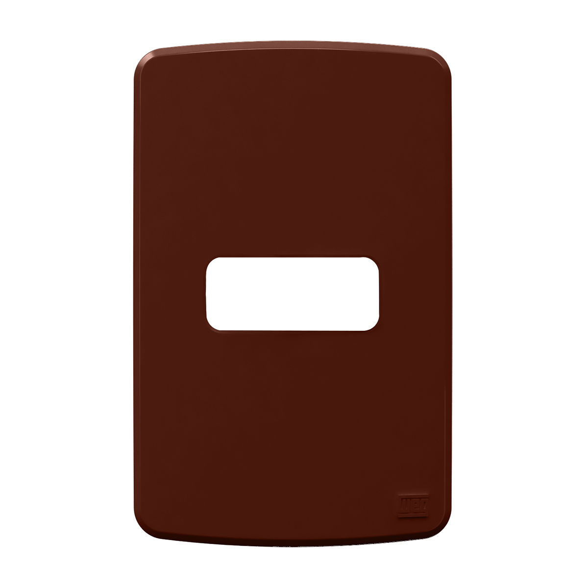 Placa Acabamento 4X2 1 Posto Horizontal Marrom Composé 13207318 - WEG