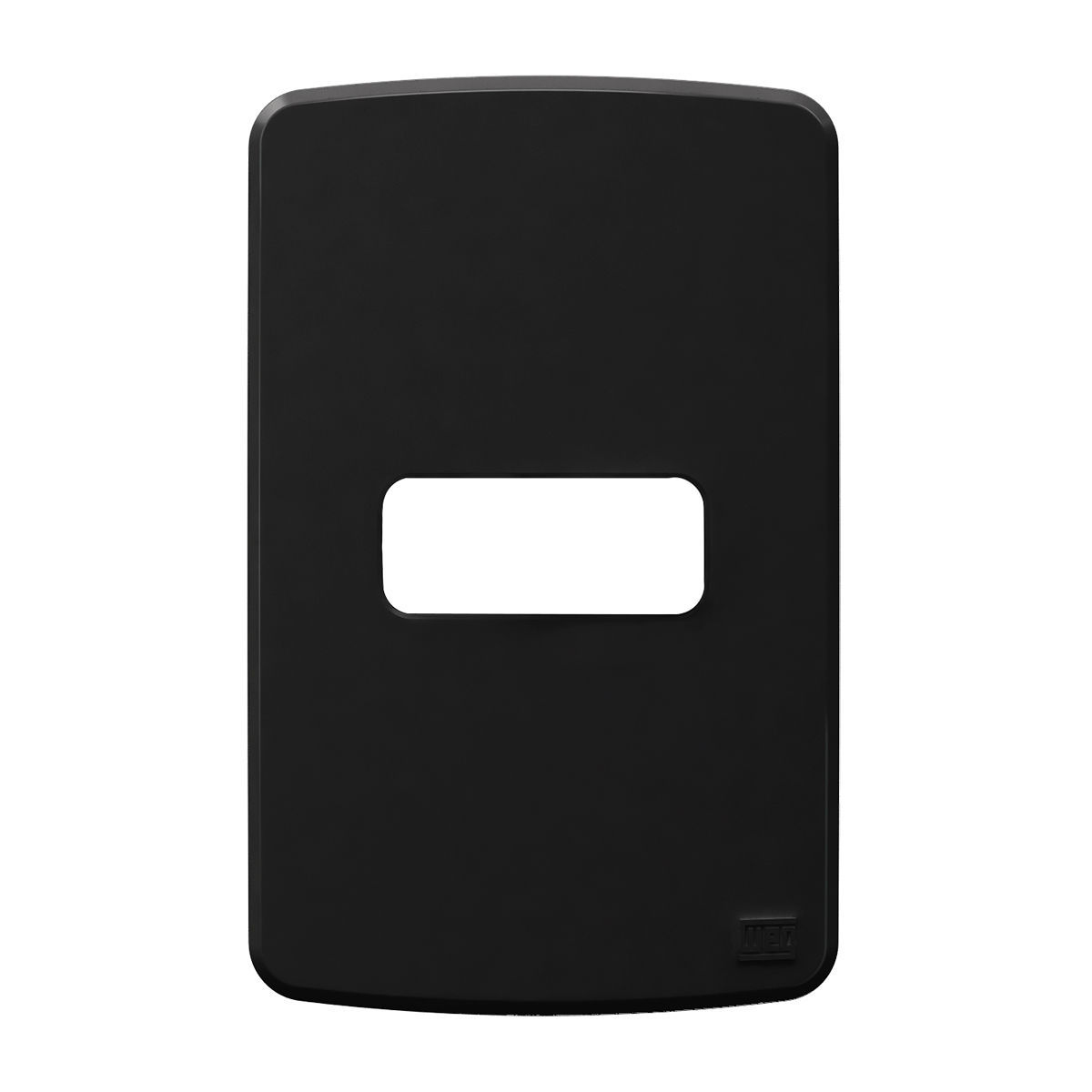 Placa Acabamento 4X2 1 Posto Horizontal Preto Compose 13207319 - WEG