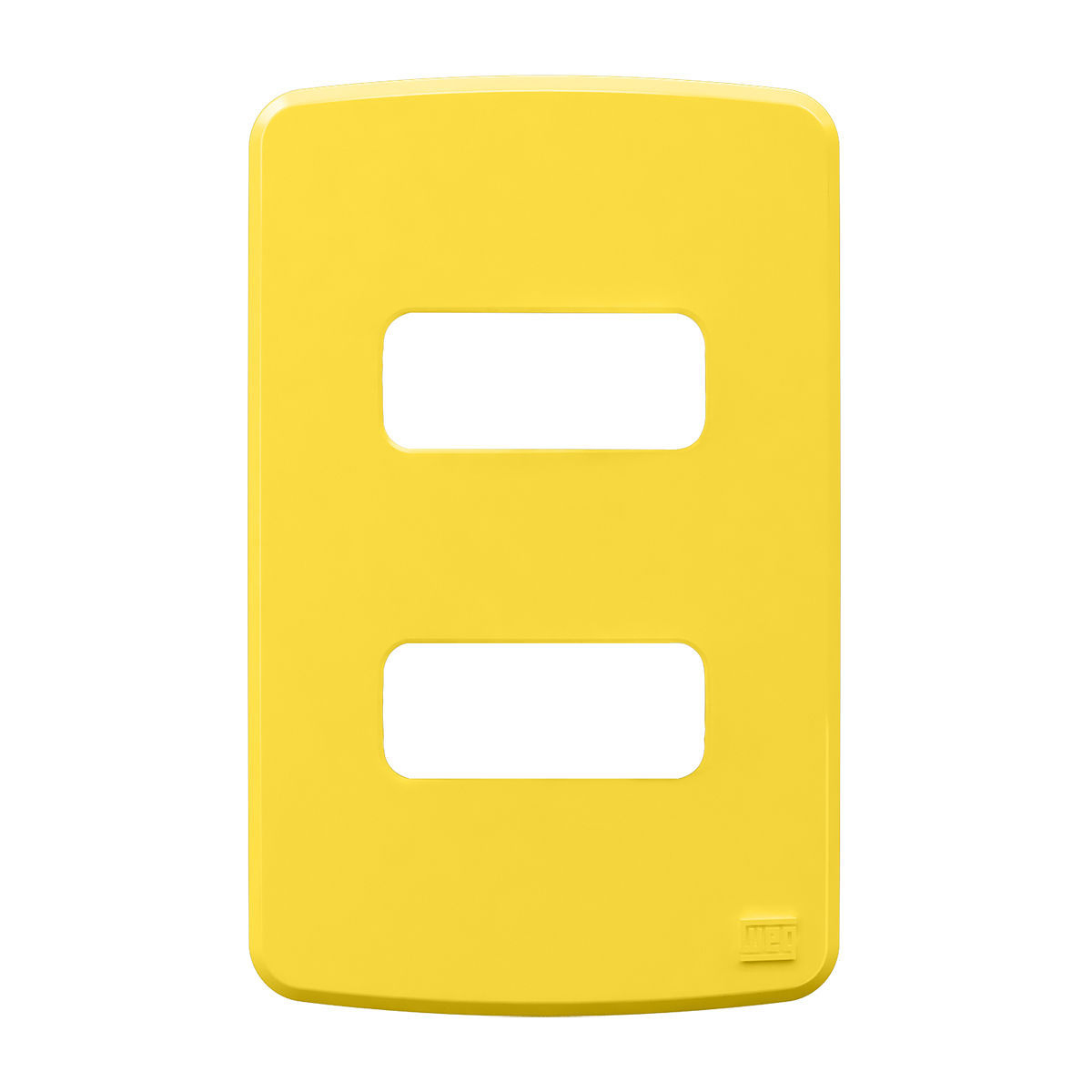 Placa Acabamento 4X2 2 Postos Separados Amarelo Composé 13207325 Weg