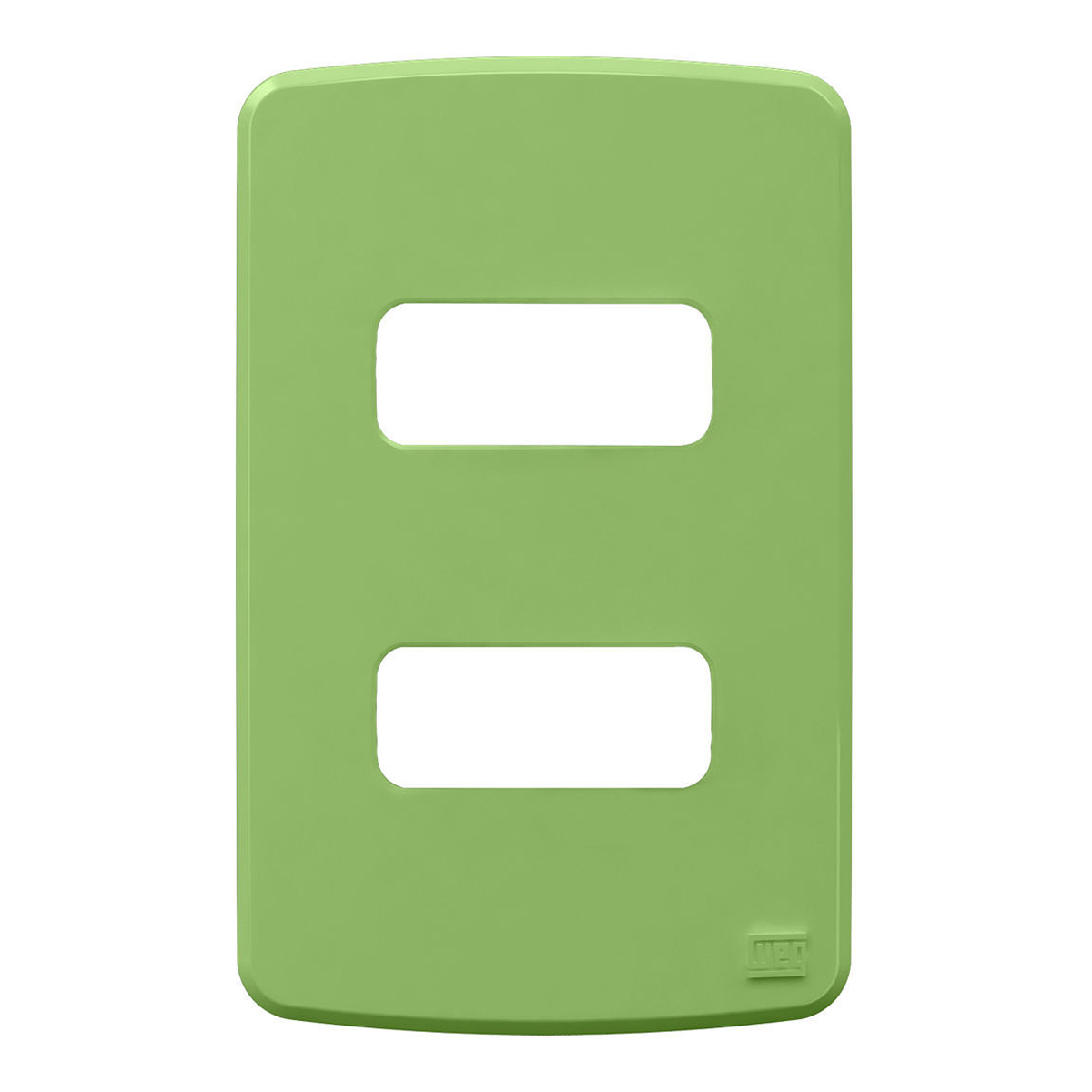 Placa Acabamento 4x2 2 Postos Separados Verde Composé 13207326 Weg