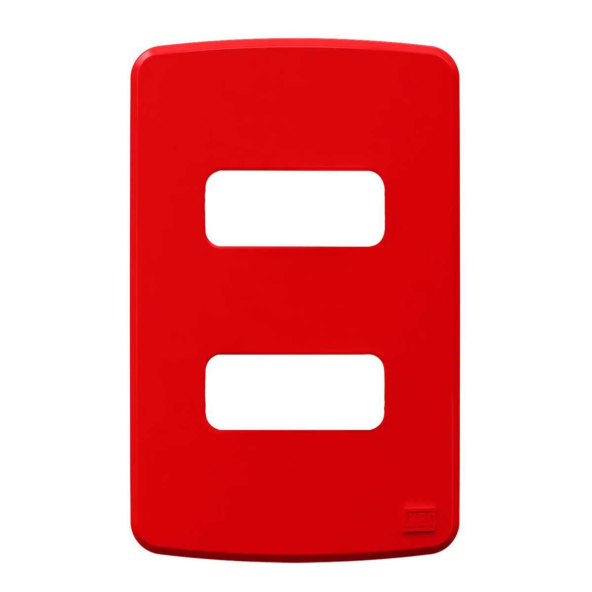 Placa Acabamento 4x2 2 Postos Separados Vermelho Composé 13207350 Weg