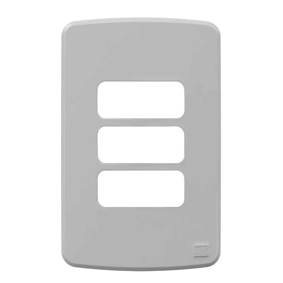 Placa Acabamento 4x2 3 Postos Cinza Composé 13207487 Weg