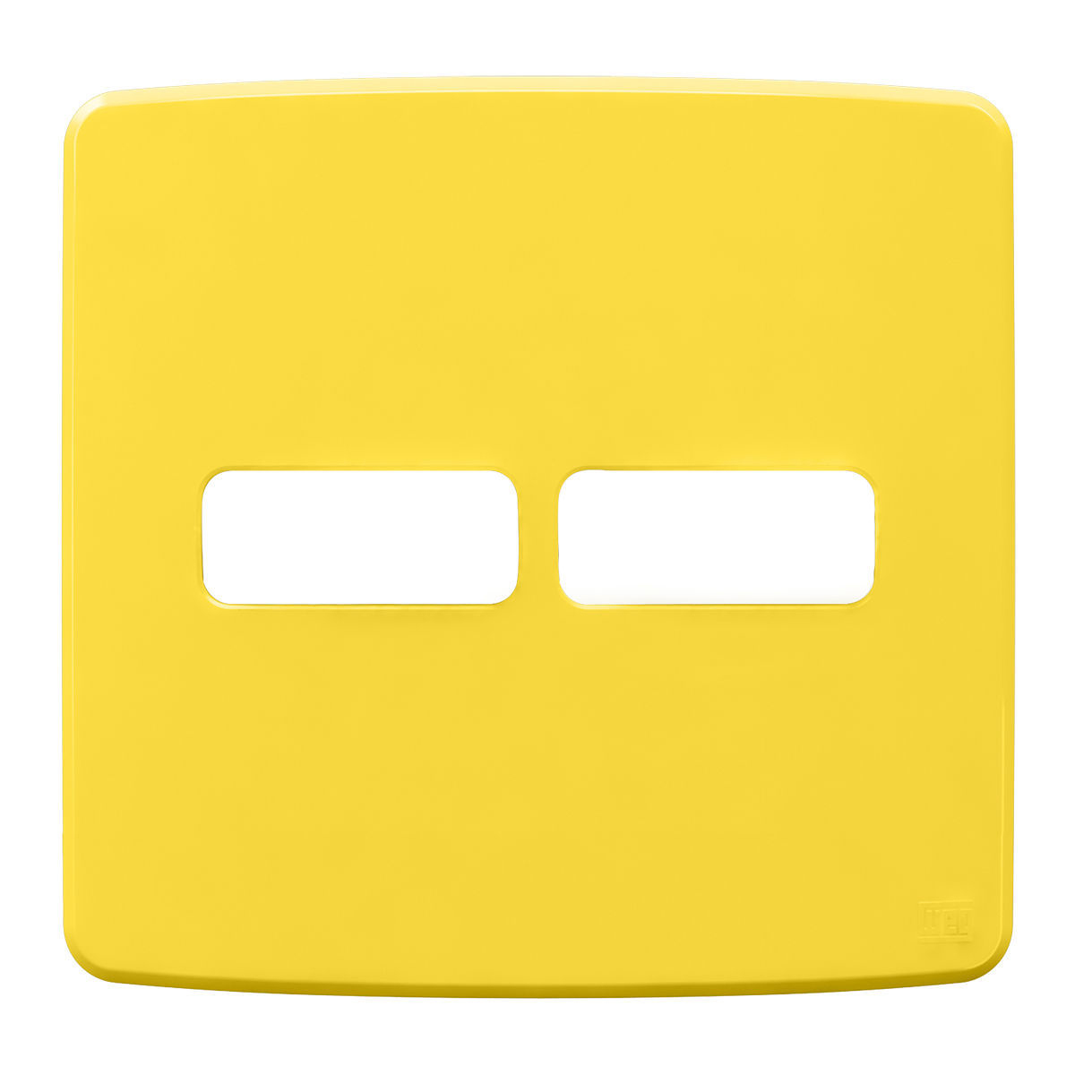 Placa Acabamento 4X4 2 Módulos 1+1 Postos Amarelo Composé 13207657 Weg