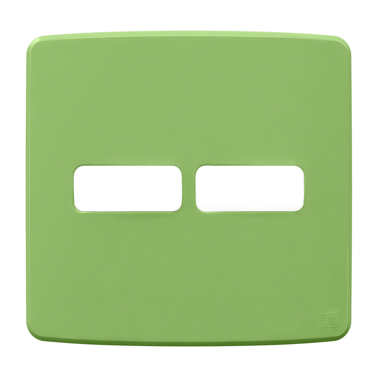 Placa Acabamento 4x4 2 Módulos 1+1 Postos Verde Composé 13207688 Weg