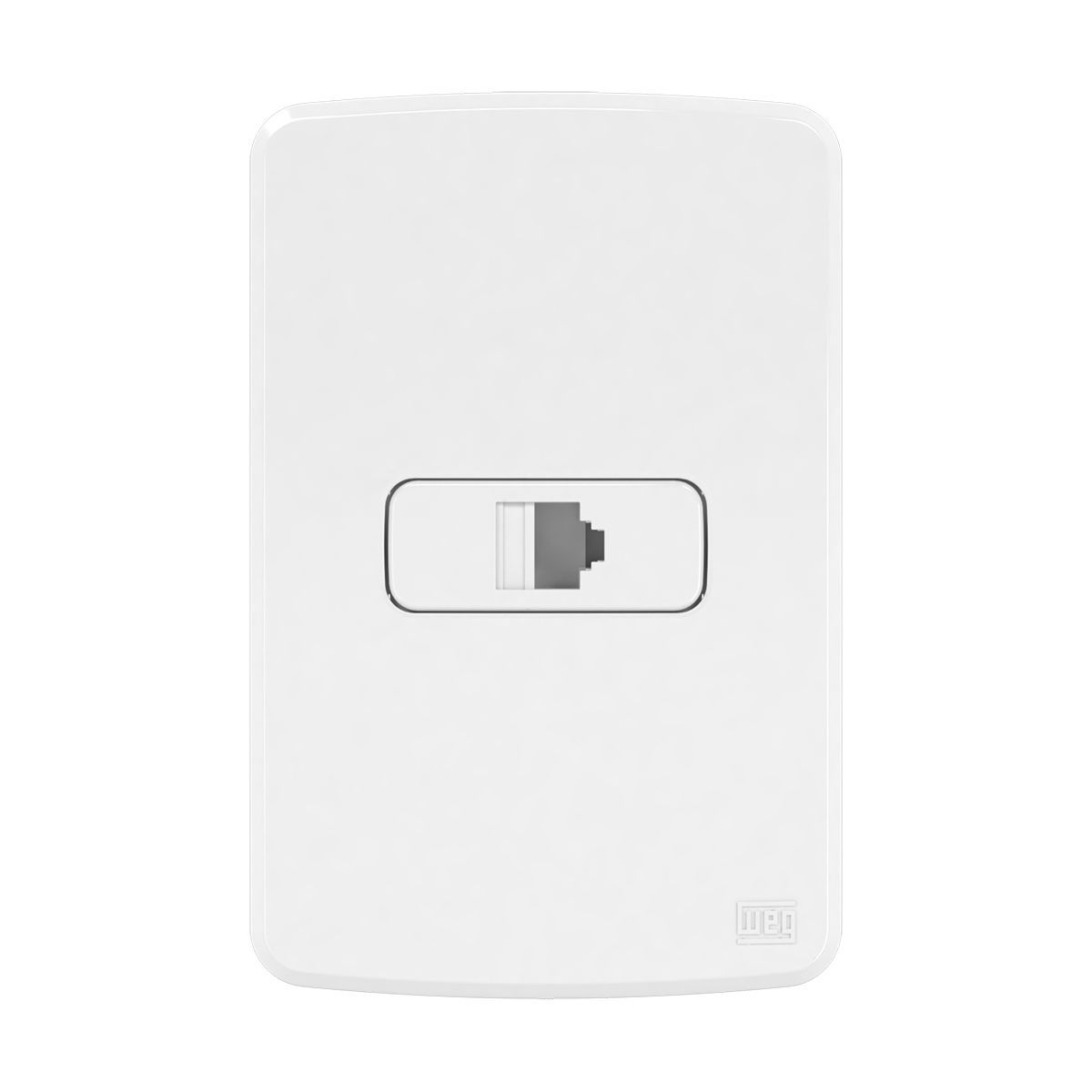 Conjunto 1 Tomada Rede RJ45 Cat5E Horizontal 4X2 Composé Branco - WEG