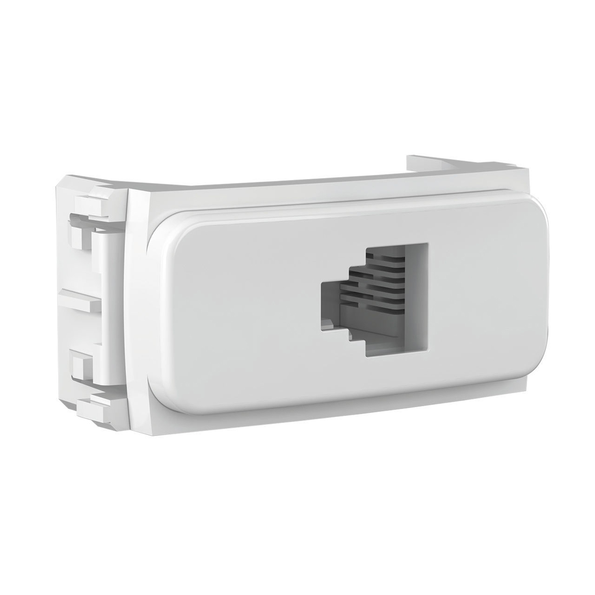 Módulo Tomada Telefone RJ11 4 Fios Composé Branco - WEG