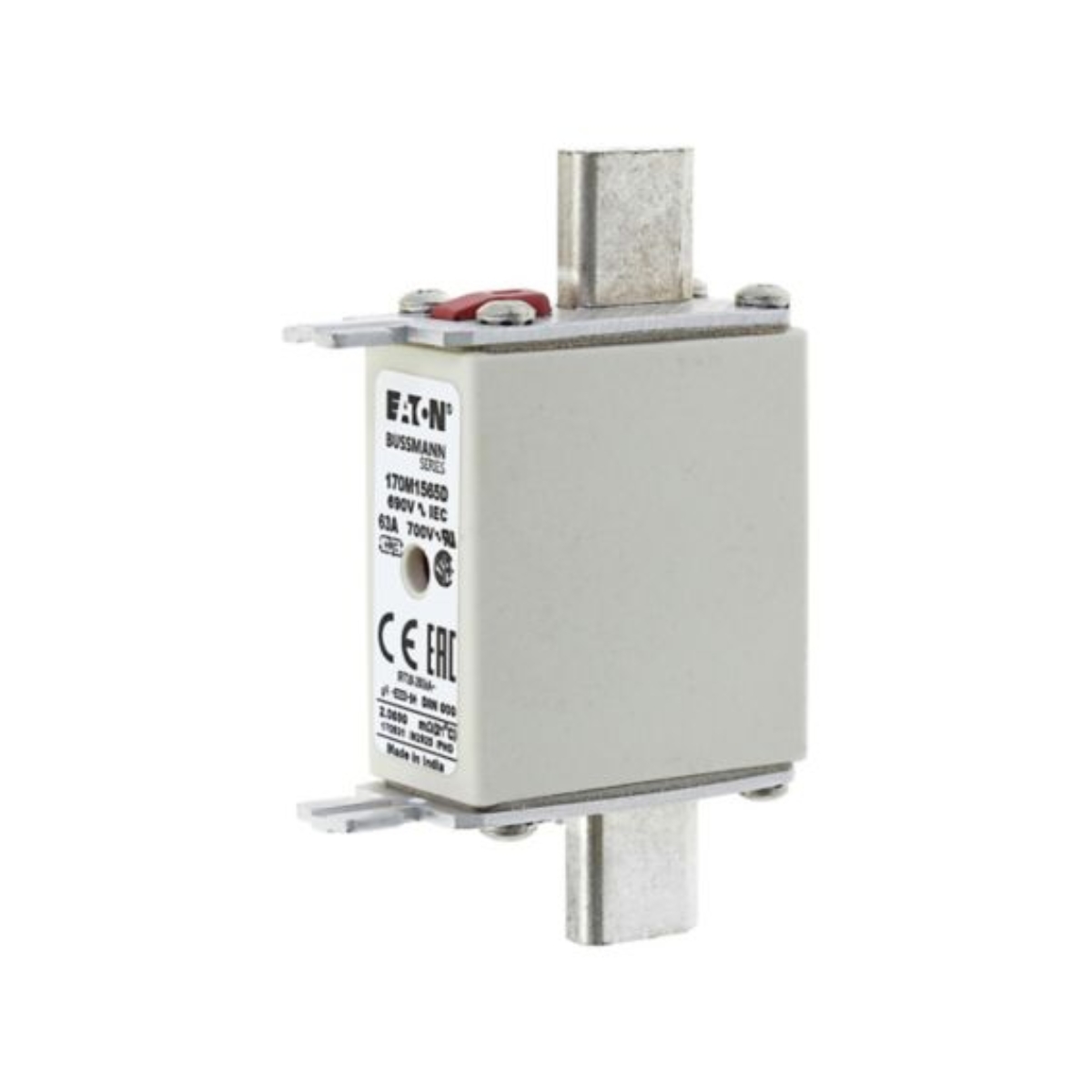 Fusível Nh Ultra Rápido Gr 63A 690V 200Ka T-000 170M1565D - Bussmann